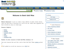 Tablet Screenshot of bookgoldmine.com